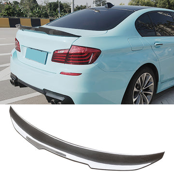 For BMW 5 Series F10 M5 Sedan Rear Spoiler PSM Look Carbon Fiber Look